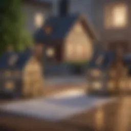 Conceptual illustration of mortgage points advantages