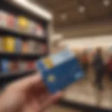 Diverse retail environment showcasing Visa card acceptance