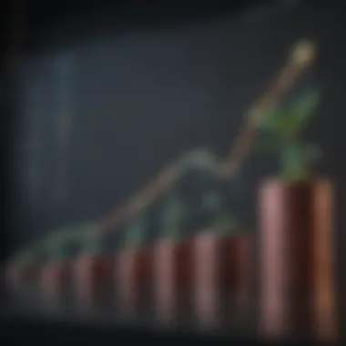 Investment Growth Insights A sophisticated financial graph illustrating investment growth