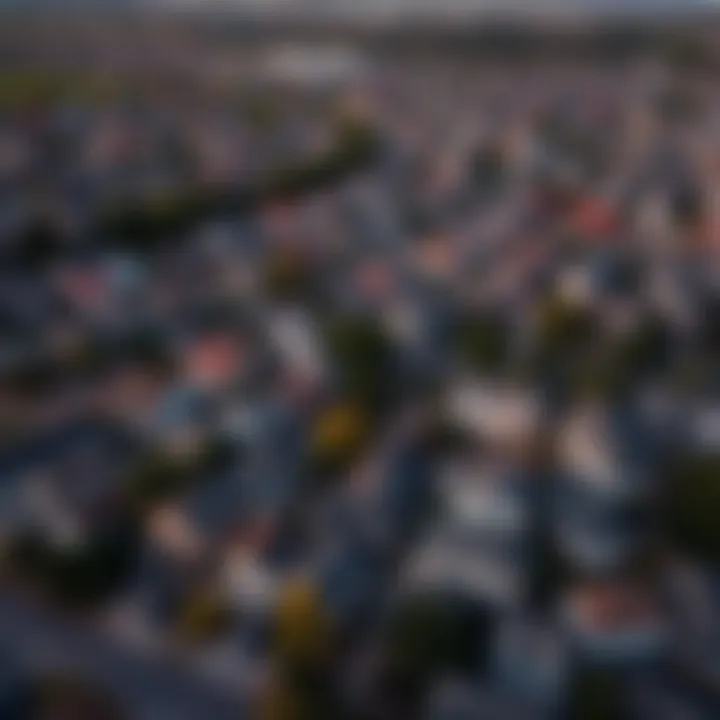 Suburban Neighborhood in Texas Aerial view of a suburban neighborhood in Texas