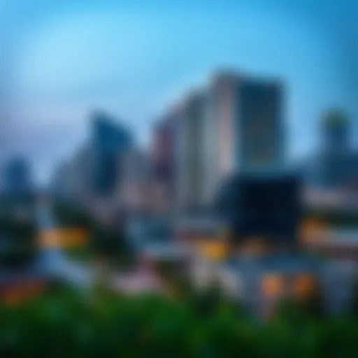 Texas skyline showcasing urban development